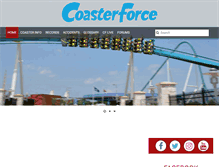 Tablet Screenshot of coasterforce.com